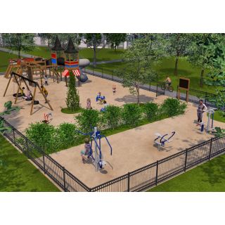Wooden Playground & Outdoor Fitness_2252
