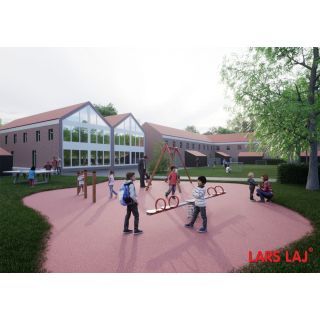 Small Red Playground For Residental Area_2274