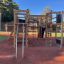 Climbing Booth Nature, wooden playhouse bằng gỗ với các thanh leo và cầu thang cho trẻ em vui chơi.