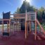 Climbing Booth Nature, wooden playhouse bằng gỗ với cầu trượt và các thanh leo cho khu vui chơi trẻ 