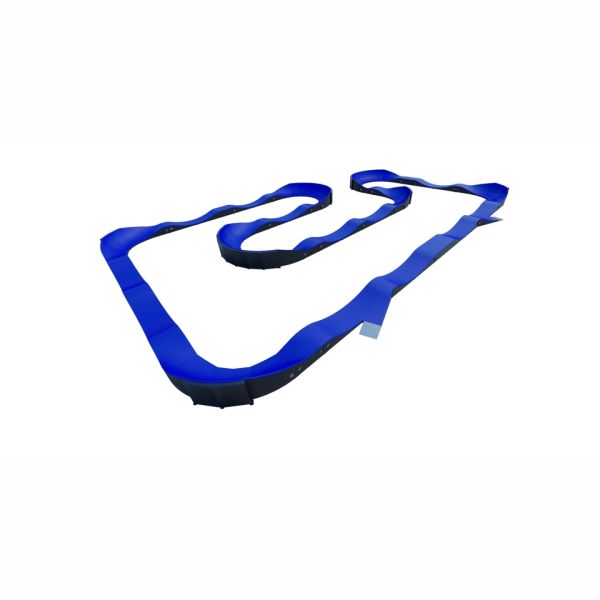 Modular Pumptrack VII đường đua mô-đun màu xanh cho xe đạp và trượt patin.