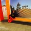 Thiết bị vui chơi ngoài trời Ribbon Fitness I màu cam với thiết kế hiện đại.
