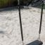 Xích đu Nature Double Swing 5m với ghế nhựa chắc chắn treo bằng xích kim loại.