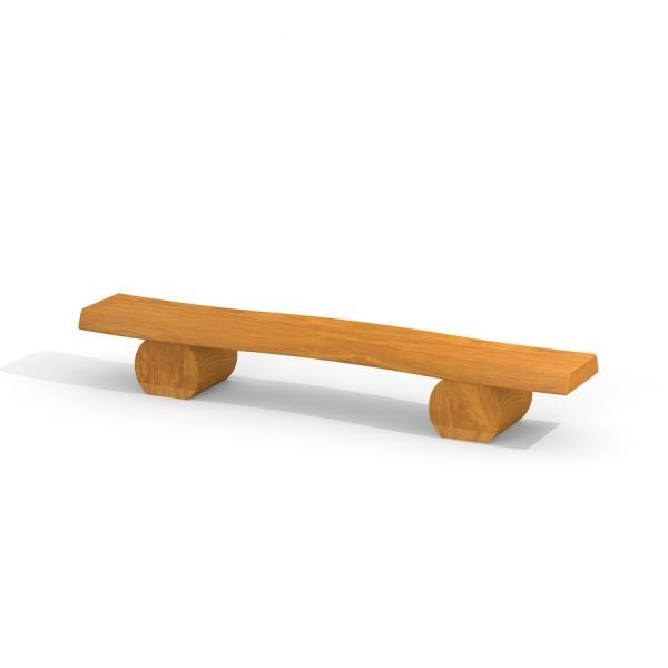 Robinia bench bằng gỗ tự nhiên, thiết kế đơn giản cho khu vui chơi ngoài trời.