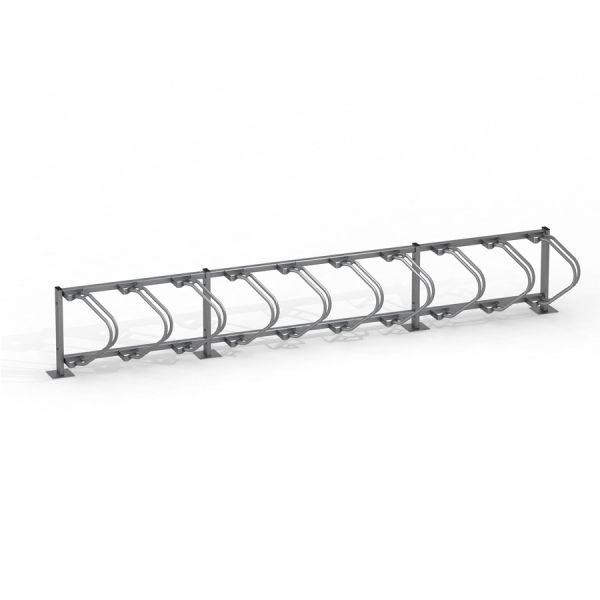 Giá đỡ xe đạp Bike Stand 10 bằng kim loại chắc chắn cho 10 chiếc xe.