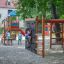 Bird Nest Swing with Tower (BNS 120 cm) single slide với khu vui chơi gỗ và vách leo núi cho trẻ em.