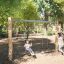 Xích đu Nature Swing Eco bằng gỗ tự nhiên cho khu vui chơi trẻ em ngoài trời.
