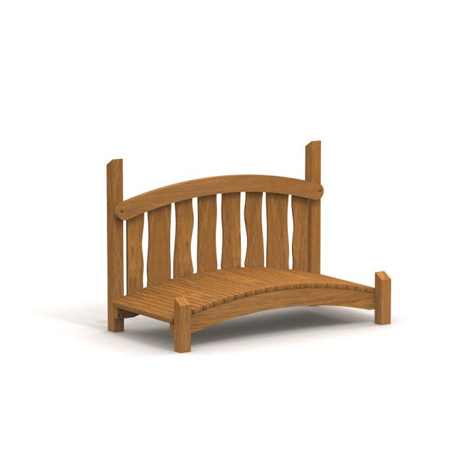 Cầu gỗ nhỏ cho sân chơi trẻ em Chinese Bridge Uvala thiết kế chắc chắn và an toàn.