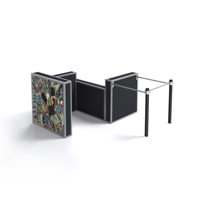 Small parkour set II với các bức tường và thanh ngang cho luyện tập kỹ năng vận động.