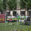 Accessible educational playset với bảng trò chơi tương tác và thiết bị vui chơi cho trẻ em khuyết tậ