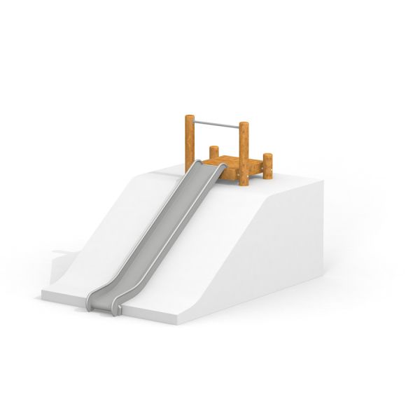 Hill Slide h180 cầu trượt bằng gỗ và kim loại cho khu vui chơi trẻ em.