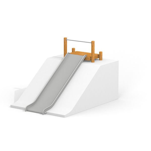 Cầu trượt Hill Slide Wide h210 bằng gỗ và kim loại cho sân chơi trẻ em.