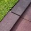Gạch cao su Rubber Tiles 55 màu nâu đỏ dùng lát sàn sân chơi an toàn.